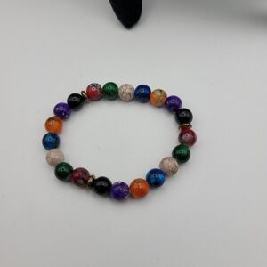 Mulit Colored Healing Stone Bracelet